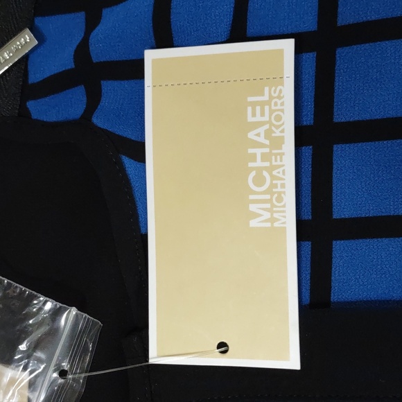 Michael Kors Window Pane Check Semi-sheer Shirt - Picture 11 of 13